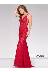 Jovani 48994 Sleeveless Lace Prom Dress - Prom