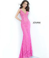 Jovani 48994 Sleeveless Lace Prom Dress - Prom