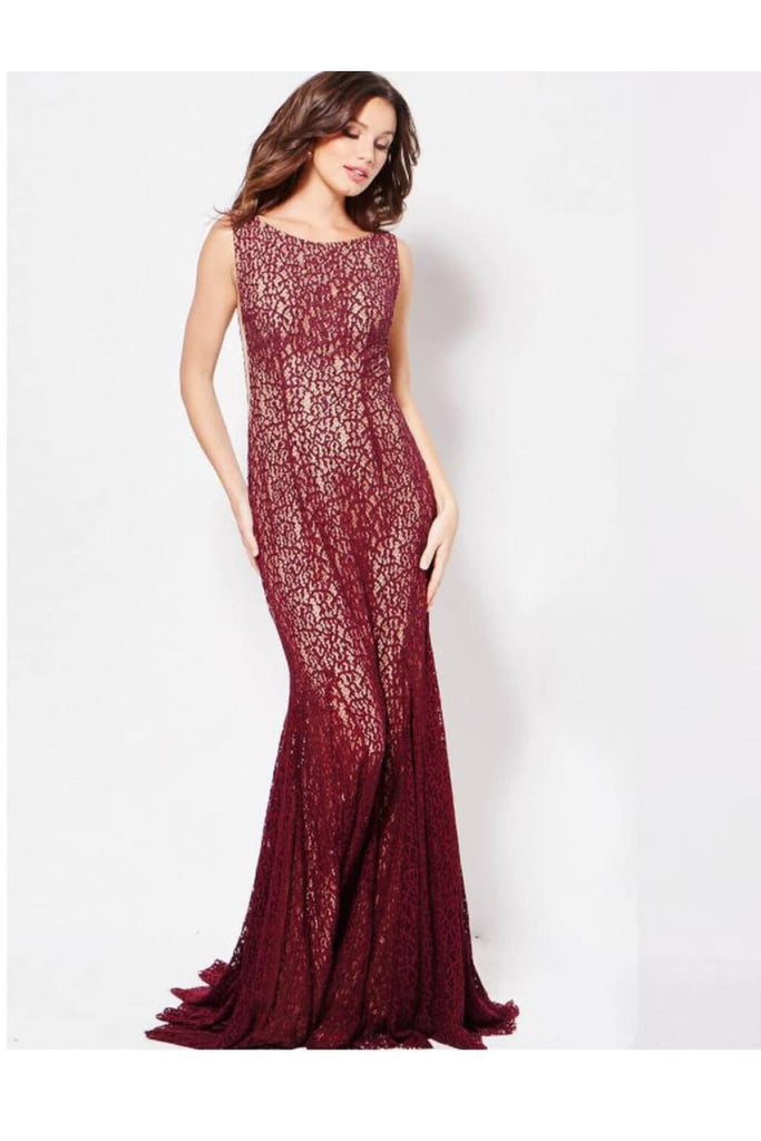 Jovani - 50757 Sleeveless Stretch Lace Trumpet Gown - Prom