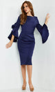 Jovani 63169 - Bell Sleeve Fitted Cocktail Dress - Prom