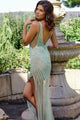 Jovani - 63405 Junior Prom Dress with High Slit - Prom