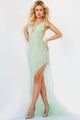 Jovani - 63405 Junior Prom Dress with High Slit - Prom