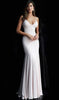 Jovani 63563 Backless Jersey Prom Gown with Studded Details - Prom