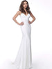 Jovani 63563 Backless Jersey Prom Gown with Studded Details - Prom