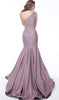 Jovani 67650 - Stretch Glitter Mermaid Gown with a Sweeping Train. - Prom