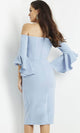 Jovani 07066 - Quarter Sleeves Off Shoulder Prom Dress - Prom