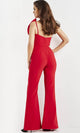 Jovani 09525 - V-Neck Single Strap Jumpsuit - Prom