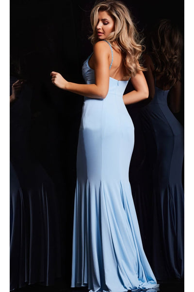 Jovani Beaded Cowl-Neck Long Prom Dress 23201 - Apparel & Accessories > Clothing > Dresses
