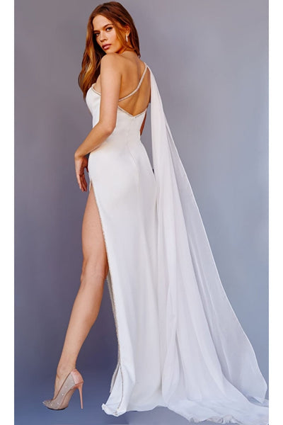 Jovani Chiffon-Shoulder Long Prom Dress 22791 - Apparel & Accessories > Clothing > Dresses