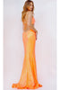 Jovani Cut-Out Long Sequin Prom Dress 23827 - Prom