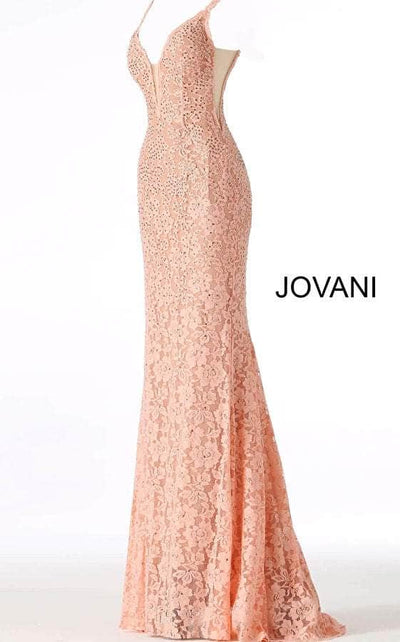 Jovani 48994 - Fitted Lace Prom Dress - Prom