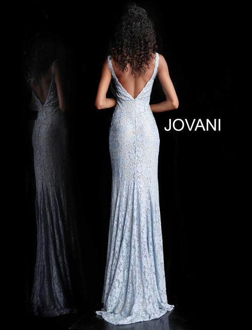 Jovani 48994 - Fitted Lace Prom Dress - Prom
