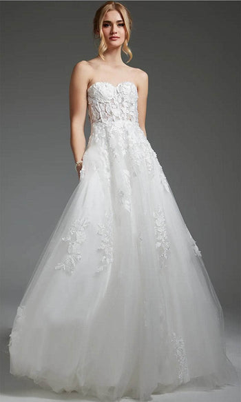 Jovani JB05361 - Corset Wedding Dress - Prom