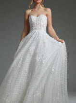 Jovani JB07165 - Textured Corset Bridal Gown