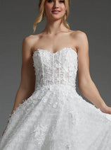 Jovani JB07165 - Textured Corset Bridal Gown