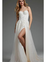 Jovani JB25730 - Embroidered Sweetheart Bridal Gown