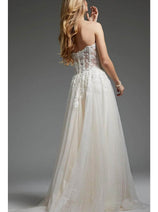 Jovani JB25730 - Embroidered Sweetheart Bridal Gown