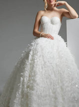 Jovani JB26295 - Paillette A-Line Bridal Gown