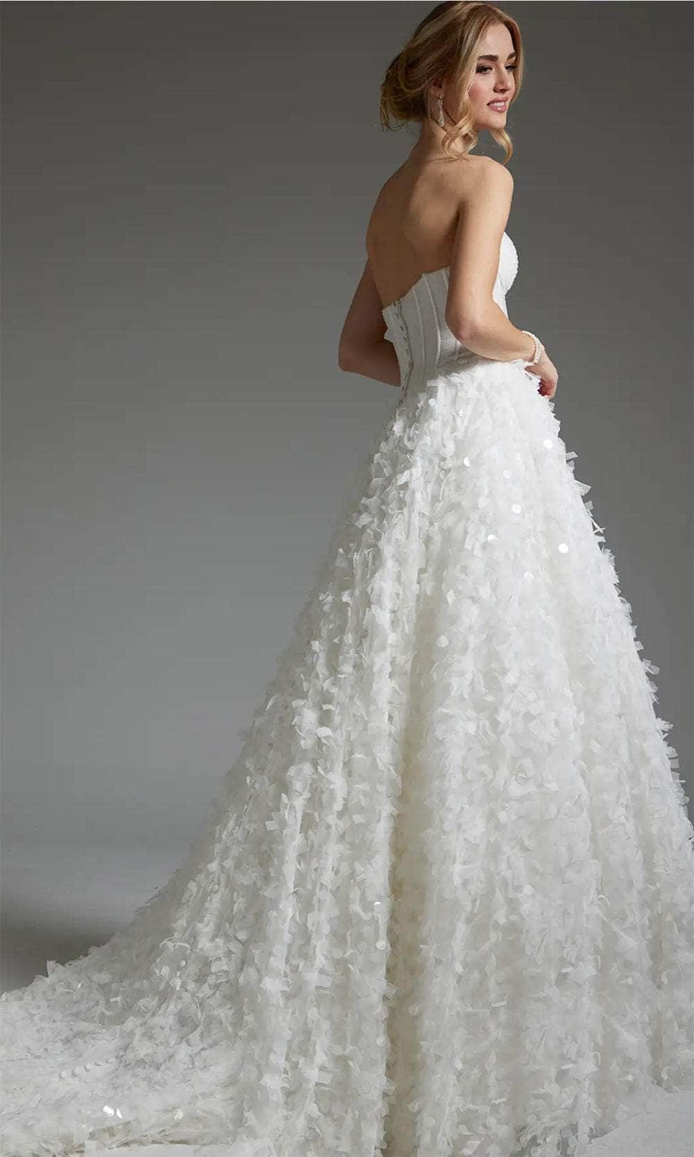 Jovani JB26295 - Paillette A-Line Bridal Gown - Prom