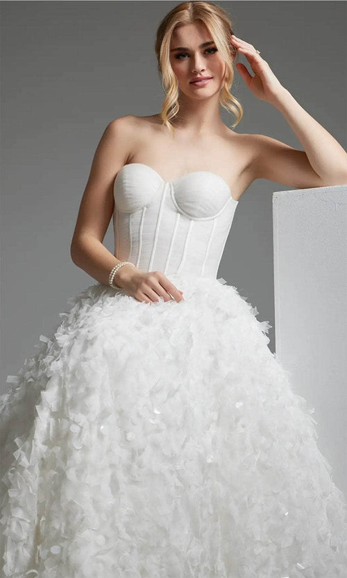 Jovani JB26295 - Paillette A-Line Bridal Gown - Prom