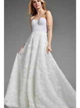 Jovani JB36644 - Floral Texture Bridal Gown