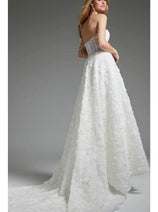Jovani JB36644 - Floral Texture Bridal Gown