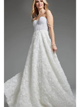 Jovani JB36644 - Floral Texture Bridal Gown