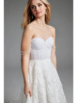 Jovani JB36644 - Floral Texture Bridal Gown