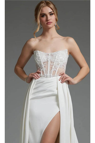 Jovani JB37128 - Corset Overskirt Bridal Gown - Prom