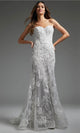 Jovani - JB38221 Mermaid Bridal Gown with Lace Detail - Prom