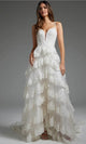 Jovani - JB38641 Bridal Gown with Ornate Tiered Design - Prom