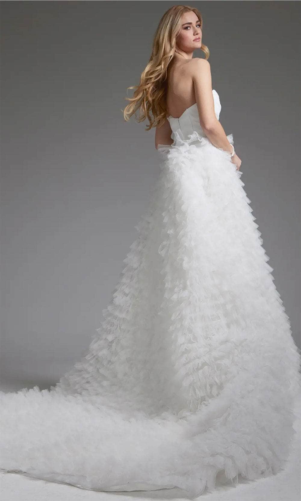 Jovani JB38958 - Ruffled A-Line Bridal Gown - Prom