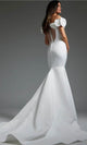 Jovani JB40594 - Elegant Mermaid Bridal Gown with Rosette Details - Prom