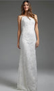 Jovani JB40608 - Asymmetric Bridal Gown Featuring Allover Beading - Prom