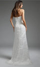 Jovani JB40608 - Asymmetric Bridal Gown Featuring Allover Beading - Prom