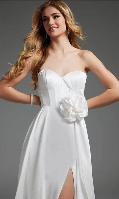 Jovani JB40825 - Strapless Bridal Gown with See-Through Back - Prom