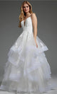 Jovani JB41002 - Sleeveless Bridal Gown with Sequin Appliques - Prom