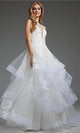 Jovani JB41002 - Sleeveless Bridal Gown with Sequin Appliques - Prom