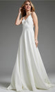 Jovani JB42294 - Beaded Lace Illusion Back Bridal Gown - Prom