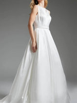 Jovani JB42319 - Jewel Neck Bridal Gown with Front Keyhole Detail