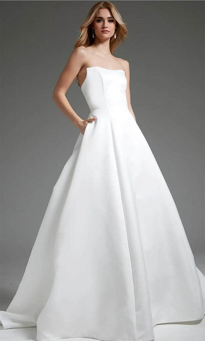 Jovani JB42346 - Strapless Bridal Gown with Seamed Bodice - Prom