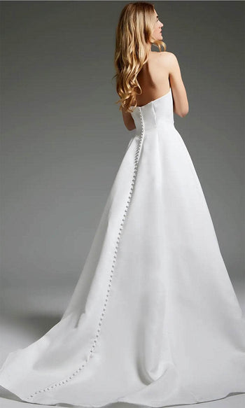 Jovani JB42346 - Strapless Bridal Gown with Seamed Bodice - Prom