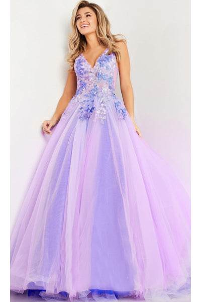 Jovani Lilac Purple Long Prom Ball Gown 24602 - Apparel & Accessories > Clothing > Dresses