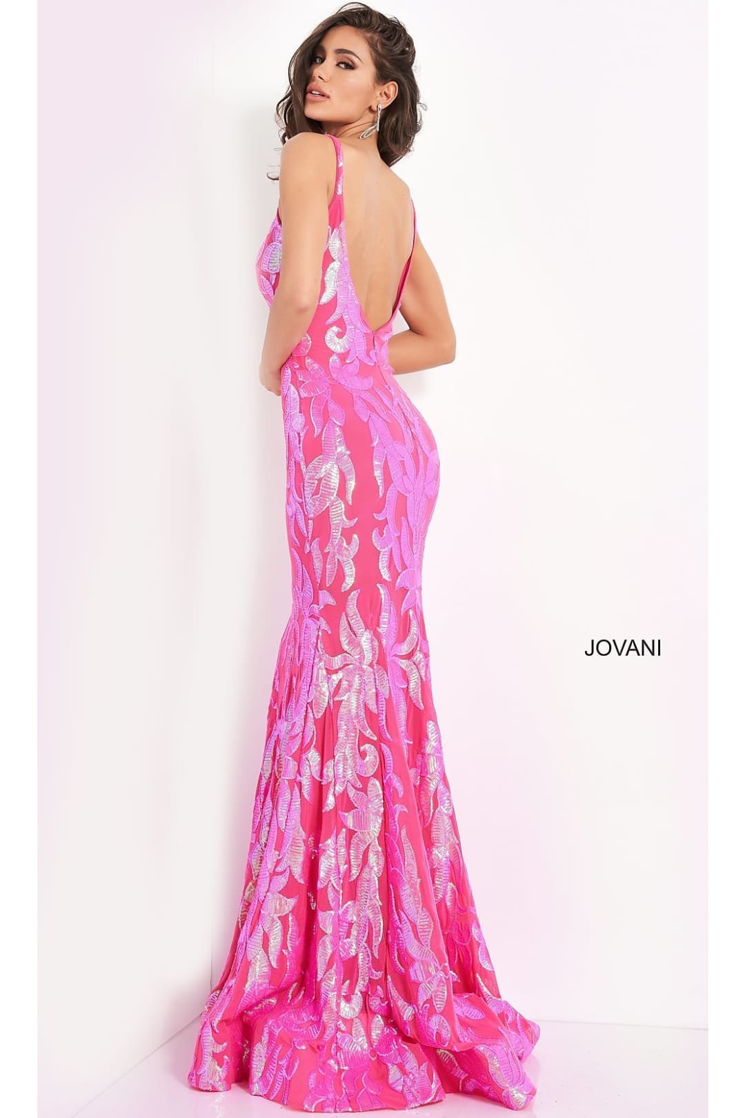 Jovani Long Designer Prom Dress with Sequins - Apparel & Accessories > Clothing > Dresses