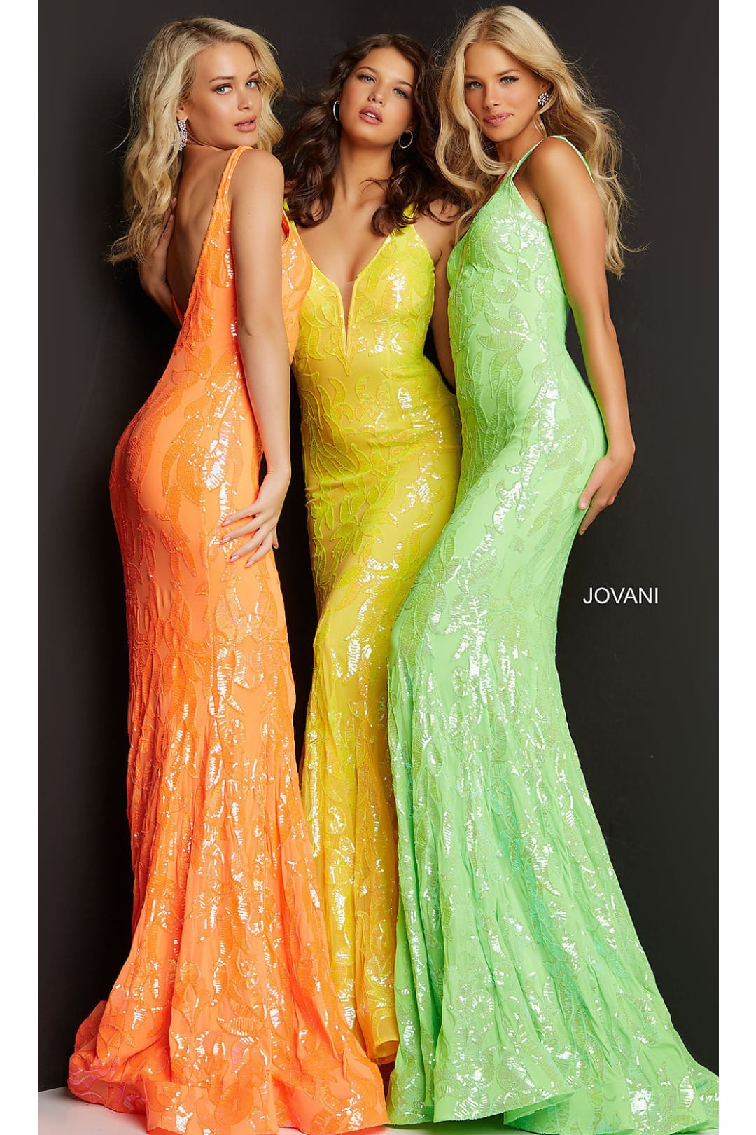 Jovani Long Designer Prom Dress with Sequins - Apparel & Accessories > Clothing > Dresses