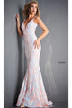 Jovani-Jovani Long Designer Prom Dress with Sequins