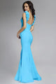 Jovani Long Prom Dress Simple V-Neck Mermaid Formal Evening Gown D5810 - Apparel & Accessories > Clothing > Dresses
