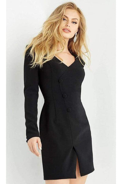 Jovani M03460 - V-Neck Short Suit Dress - Prom