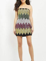 Jovani M05036 - Colorful Dress with Zigzag Embellishments