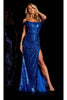Jovani Off-Shoulder Long Sequin Prom Dress 26172 - Prom